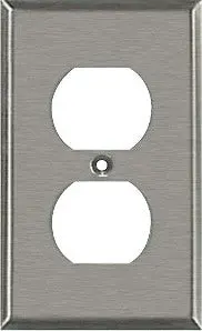 Outlet Wall Plate - Stainless Steel - Single 1