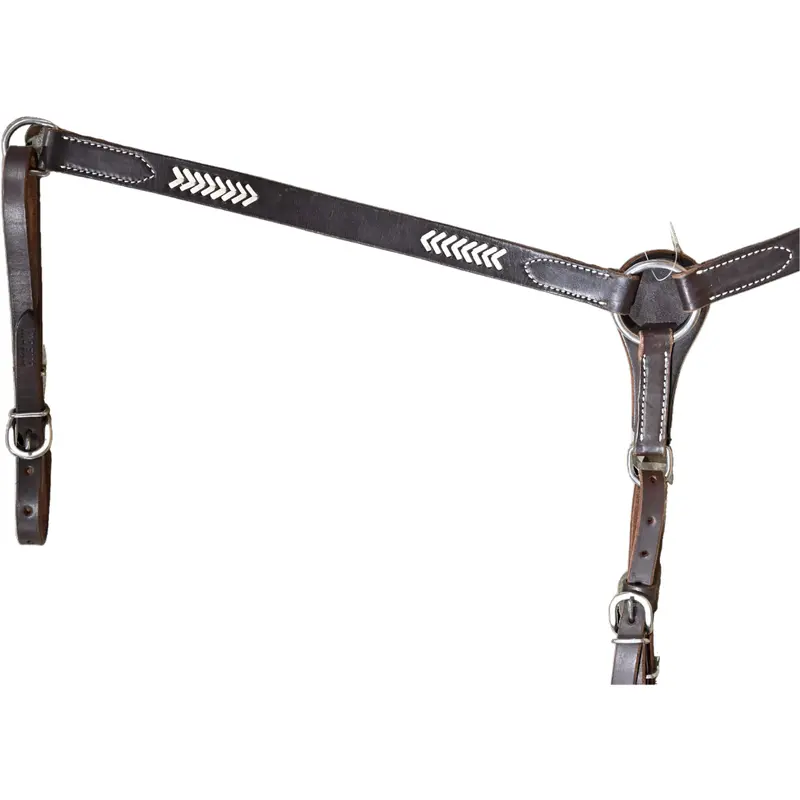 Oxbow Tack Sonoma 1" Latigo Breast Collar With Rawhide Arrows 2