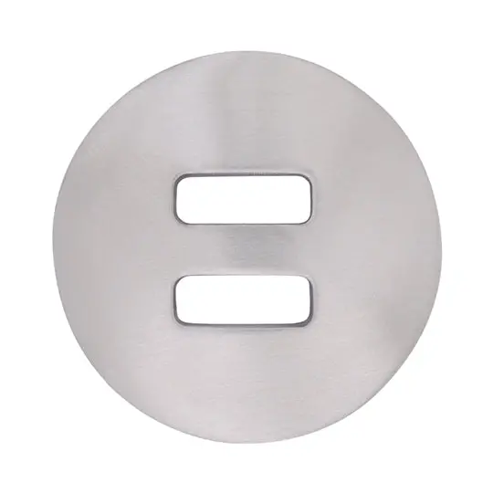 Partrade Plain Stainless Steel Brushed Slot Concho 1