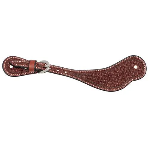 Partrade Rosewood Spider Stamped Cowboy Spur Straps 2