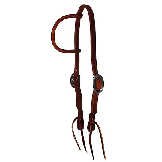 Performance Pony Classic Dark Oil Rolled Slip Ear W/ Tie Strings 1