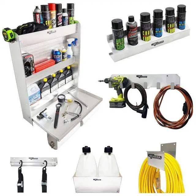 Pit Posse Trailer Starter Kit 4 – Complete Trailer Organizer W/ Work Station, Racks & Storage (Made In Usa) 1