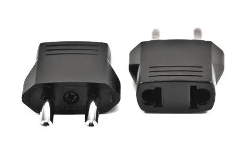 Plug Converter, 2 Prong Us To Asian 5Mm Round Pin 1