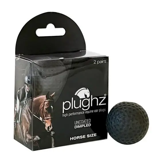 Plughz Horse Ear Plugs Dimpled/Uncoated 2-Pack 1