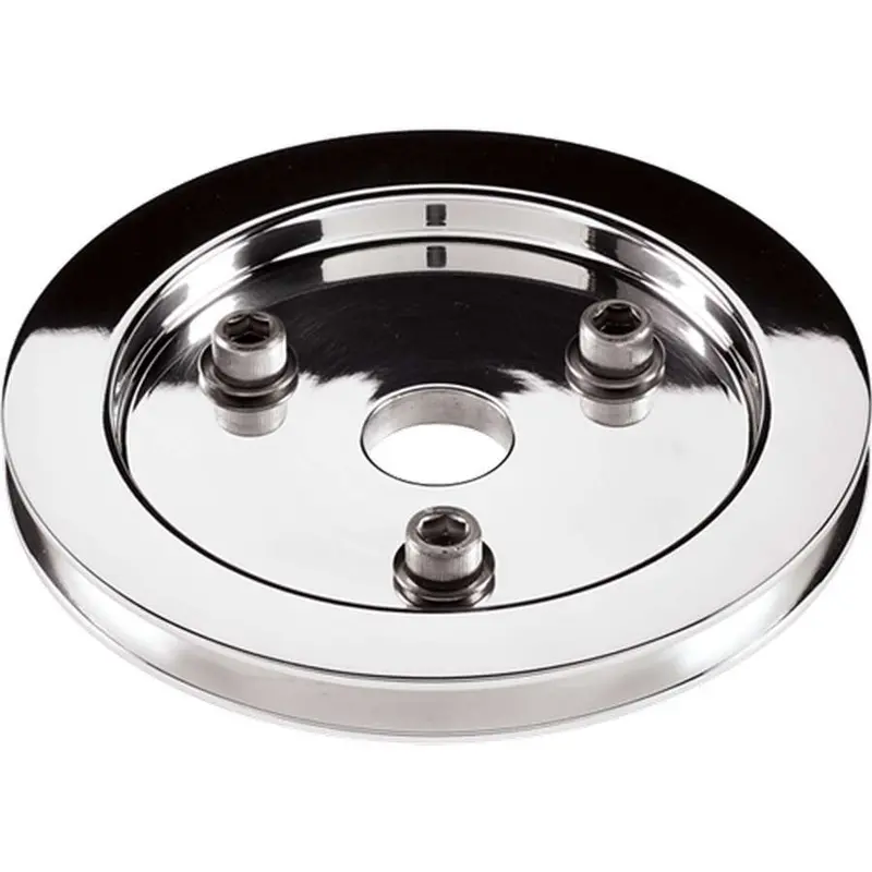 Polished Sbc 1 Groove Lower Pulley 1