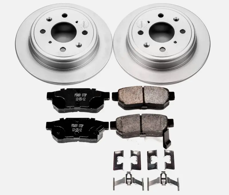 Power Stop 90-01 Acura Integra 92-00 Honda Civic Rear Z17 Evolution Geomet Coated Brake Kit 1