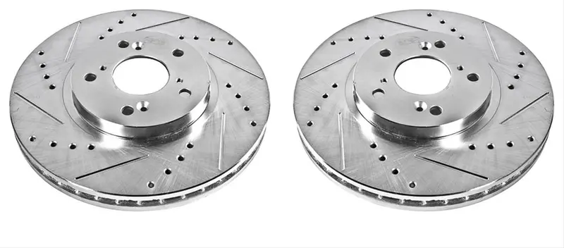 Power Stop Evolution Drilled And Slotted Rotors Jbr923xpr 1