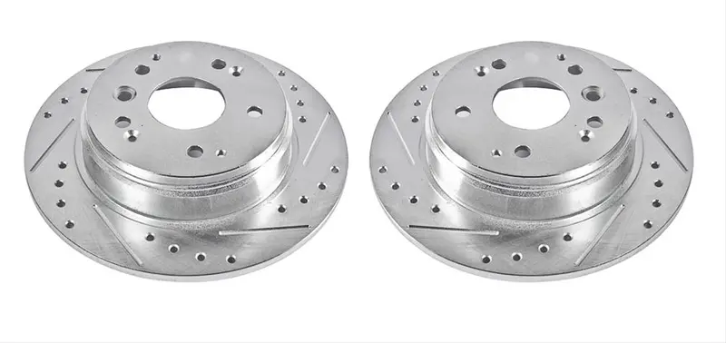 Power Stop Evolution Drilled And Slotted Rotors Jbr987xpr 1