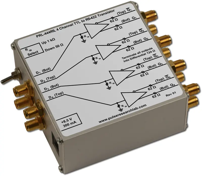 Prl-444Rs, 4 Channel Ttl/Cmos To Rs422 Level Translator And Line Driver 1