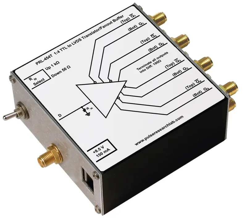 Prl-454T, 1:4 Ttl To Lvds Translator And Fanout Buffer 1