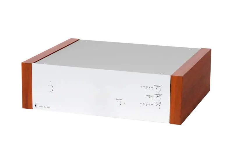 Pro-Ject Phono Box Phono Preamplifier- Silver Rosenut 1