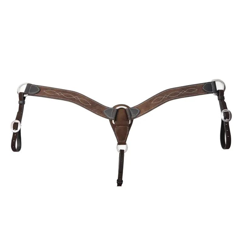 Professional's Choice 2" Chocolate Roughout Gunslinger Stitched Breast Collar 1