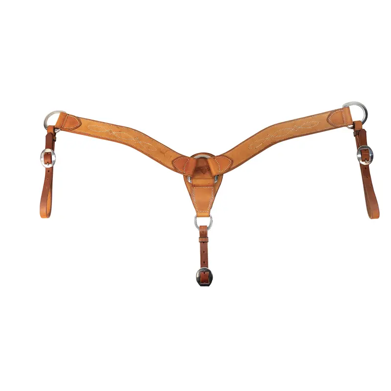 Professional's Choice 2" Natural Roughout Gunslinger Stitched Breast Collar 1