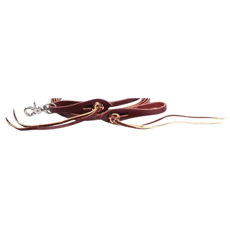 Professional's Choice 5/8" Pineapple Knot Latigo Roping Reins 2