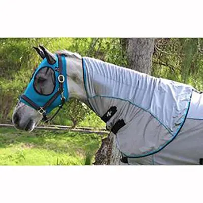 Professional's Choice Comfort Fit Fly Neck Cover- Charcoal/Pacific 1