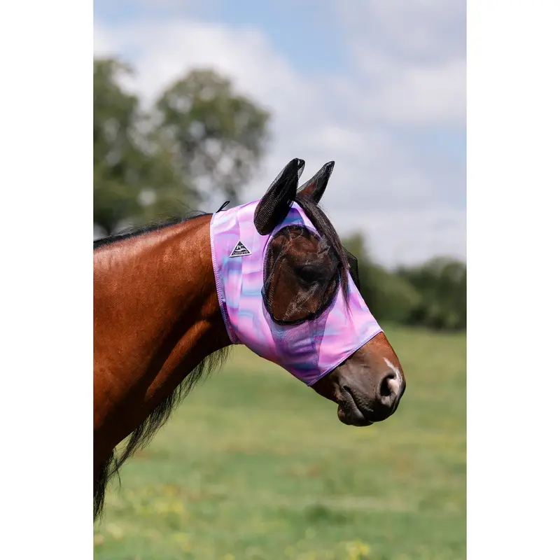 Professional's Choice Comfort Fit Lycra Fly Mask- Geometric 1