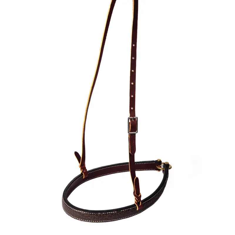 Professional's Choice Double Ply Bison Leather Tiedown Noseband 1