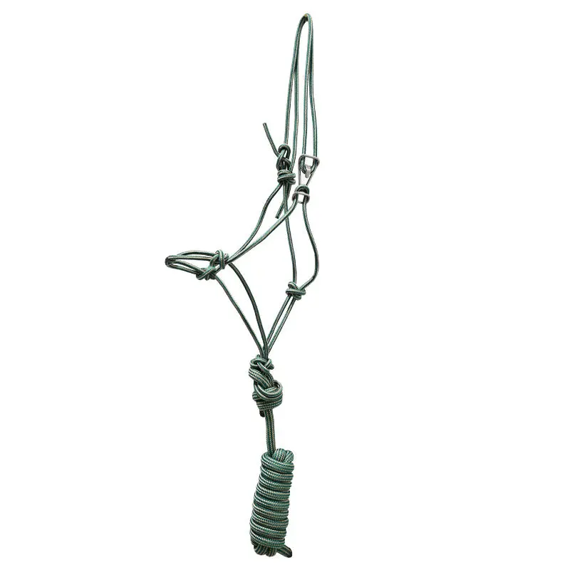Professional's Choice Easy On Rope Halter With Lead Rope- Emerald 1