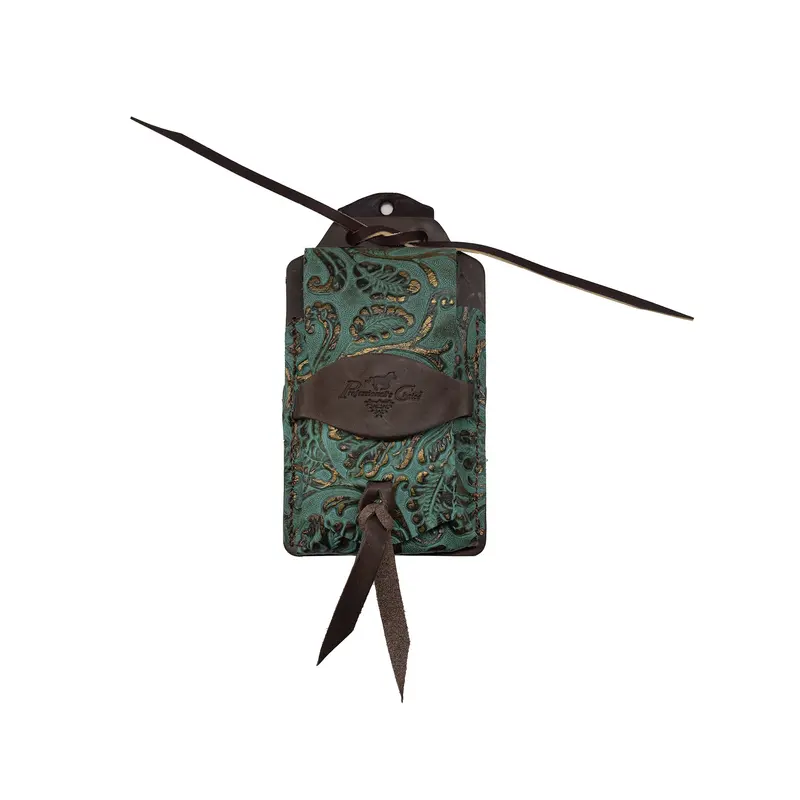 Professional's Choice Leather Cell Phone Case- Copper Emerald 1