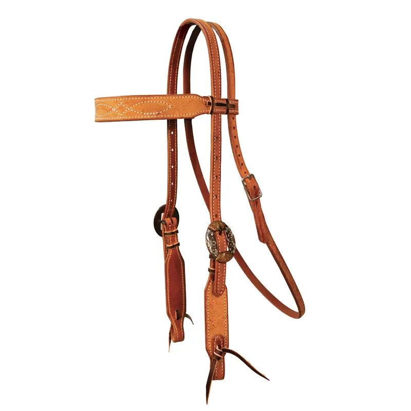 Professional's Choice Natural Roughout Gunslinger Browband Headstall 1