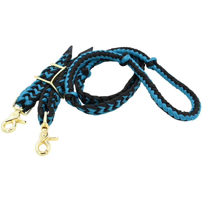 Professional's Choice Nylon Braided Pony Reins- Pacific 1