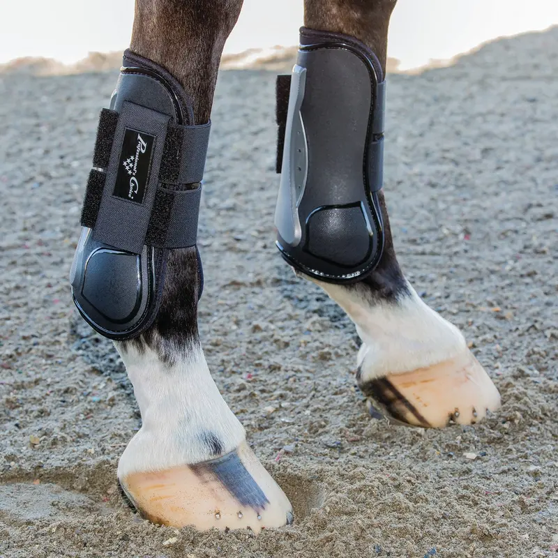 Professional's Choice Pro Performance Open Front Tendon Boots- Black 1