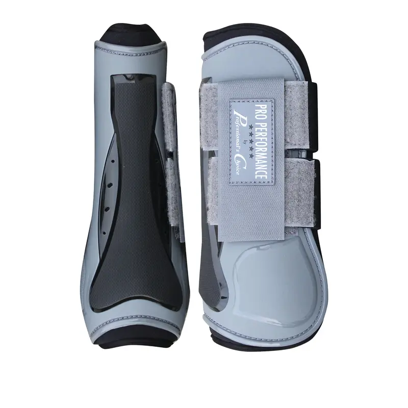 Professional's Choice Pro Performance Open Front Tendon Boots- Charcoal 1
