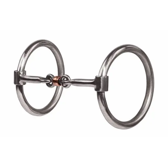 Professional's Choice Smooth Dogbone O-Ring Snaffle Bit 1