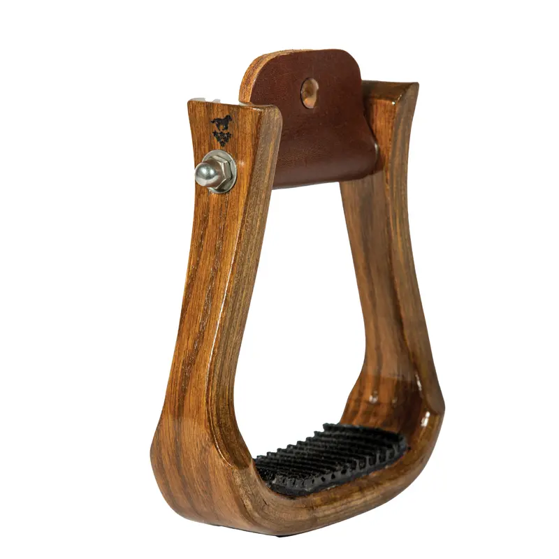 Professional's Choice Stained Wood Barrel Stirrups 1