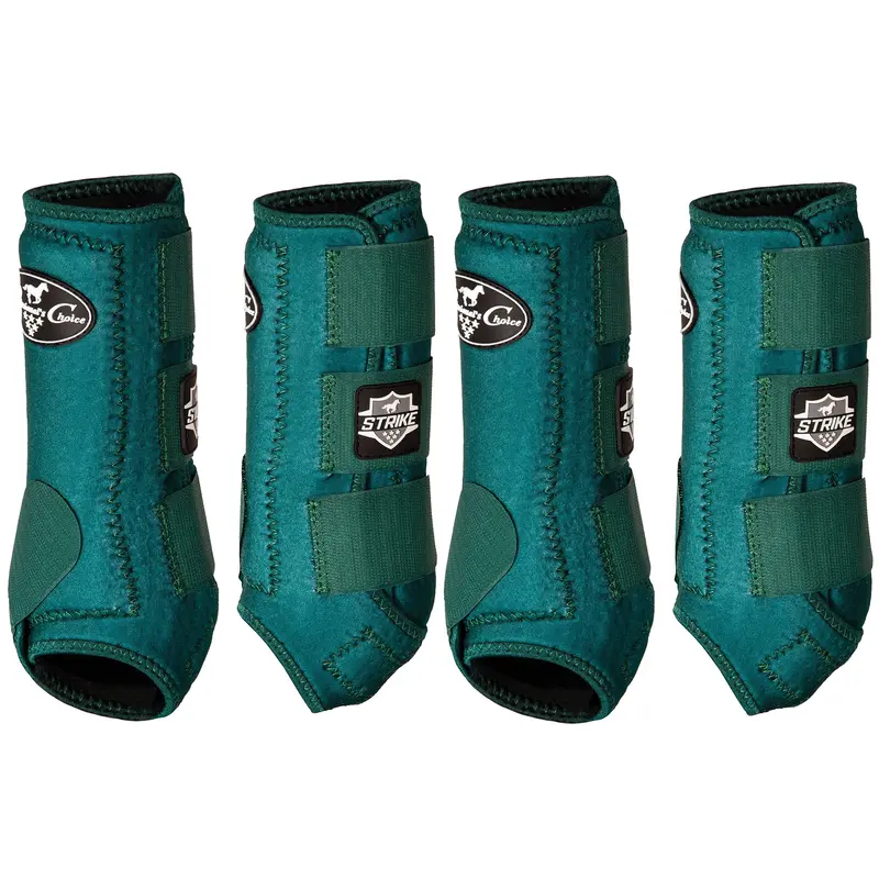 Professional's Choice Strike Value 4 Pack Sports Medicine Boots- Emerald 1