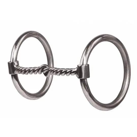 Professional's Choice Twisted Wire O-Ring Snaffle Bit 1
