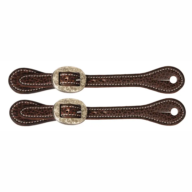Professional's Choice Women's Bison Spur Straps With Silver Buckles 1