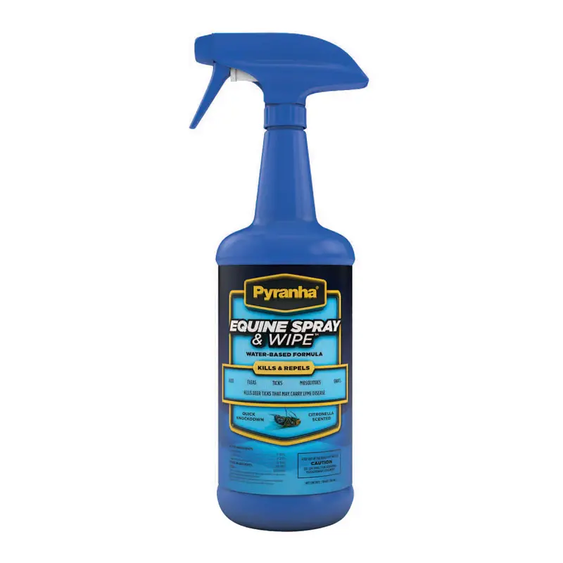 Pyranha Equine Spray 'N Wipe Fly Spray- 32Oz. 1
