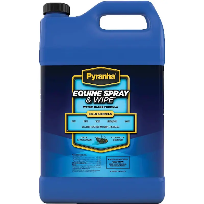 Pyranha Equine Spray 'N Wipe Fly Spray- Gallon 1