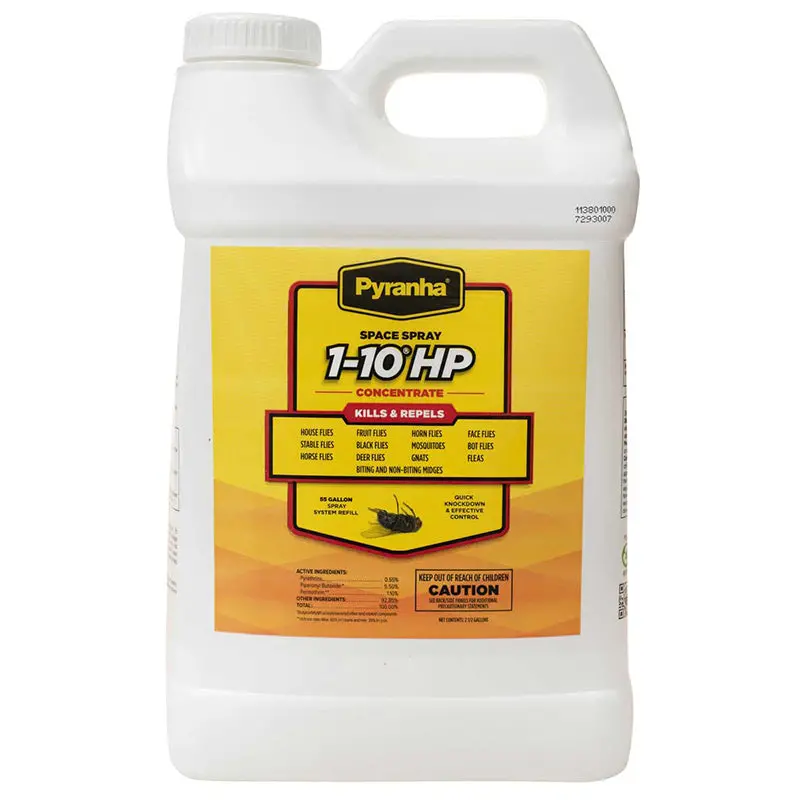 Pyranha Fly Space Spray 1-10 Hp Concentrate For 55 Gallon Spray System 2.5 Gallon 1