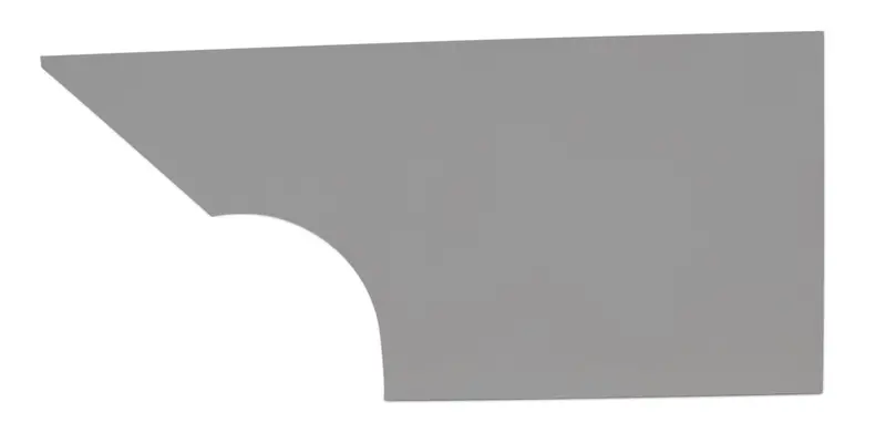 Qtr Panel High Impact Plastic Gray Left 1