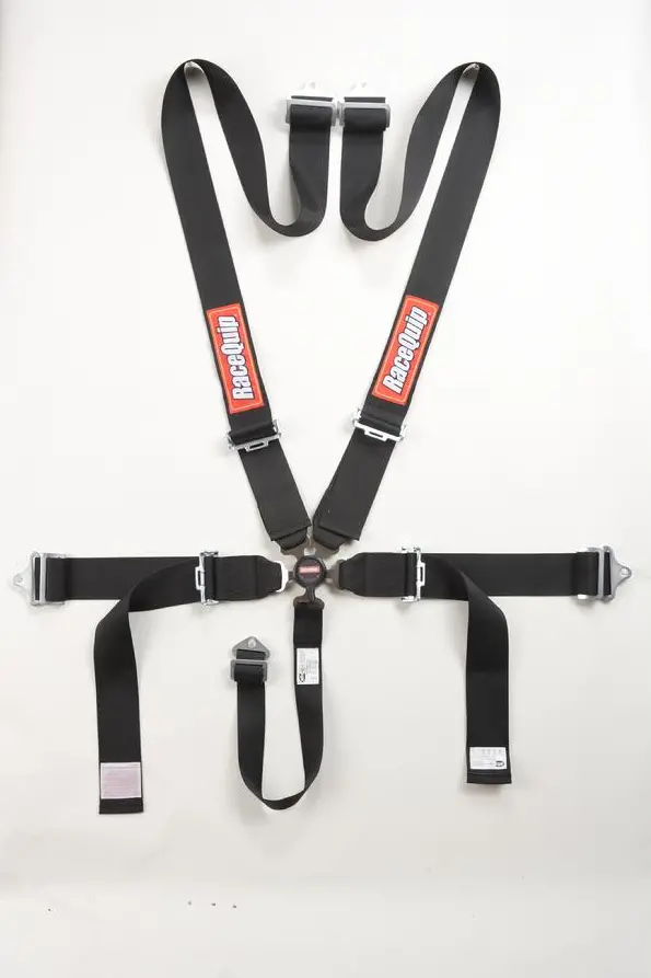 Racequip Black Sfi Camlock 5Pt Pd Lap Seat Belt 1
