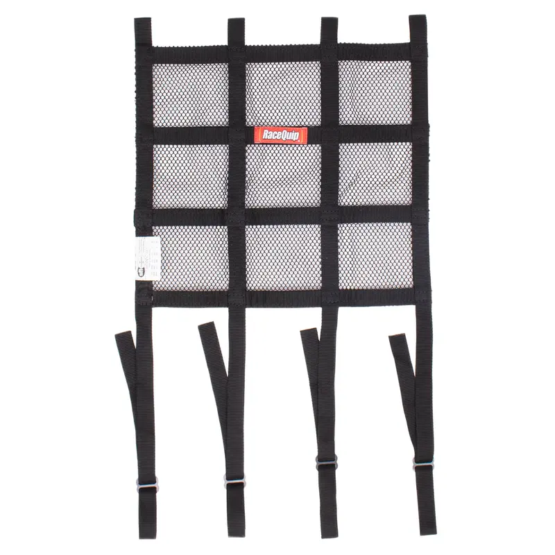 Racequip Hybrid Mesh/Ribbon Window Net W/ Mounting Straps 1
