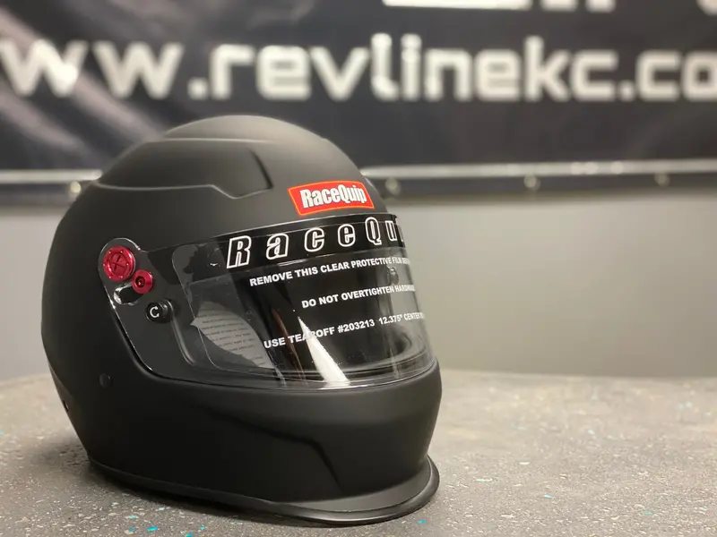 Racequip Pro20 Full Face Flat Black Racing Helmet 1