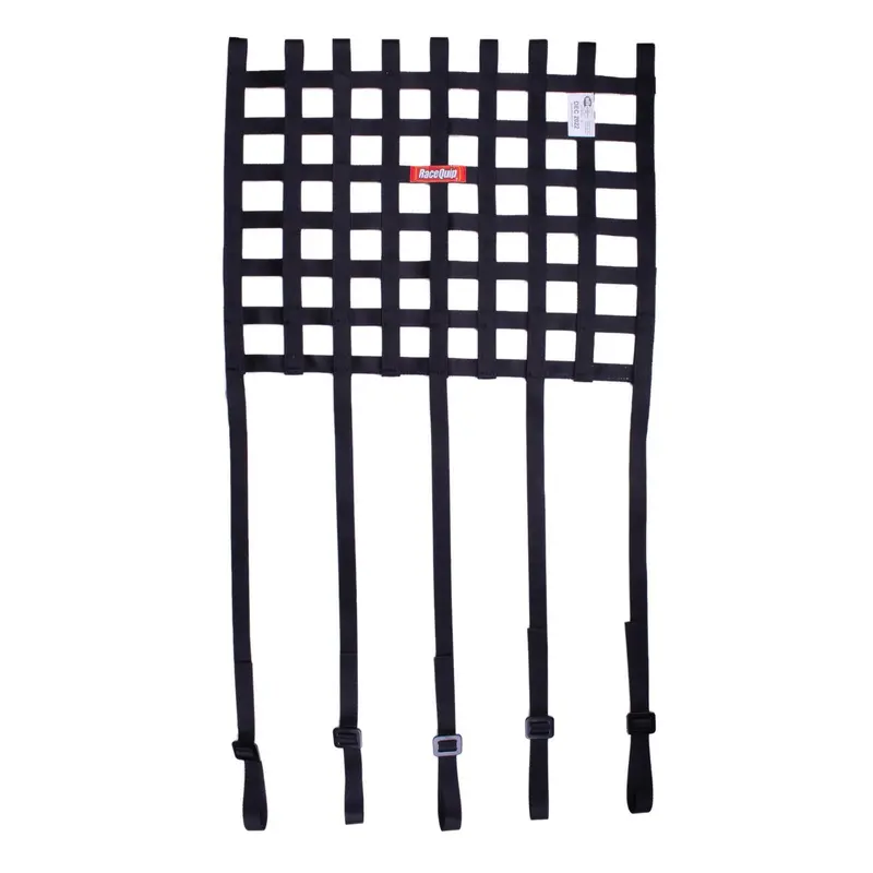 Racequip Ribbon Style Race Car Window Net With 1" Mounting Straps 1