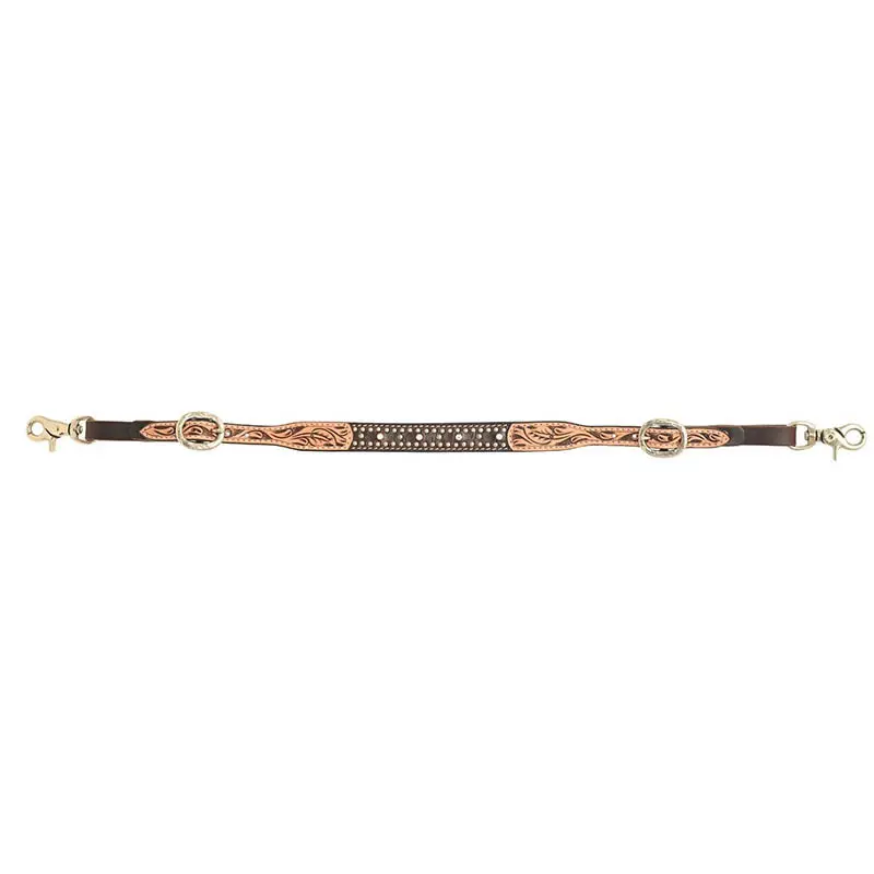 Rafter T Ranch Co. Brown Gator Print Wither Strap 1