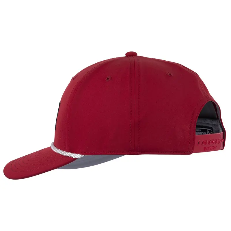 Rattler Ropes Red 5 Panel Snapback Cap With Patch 2