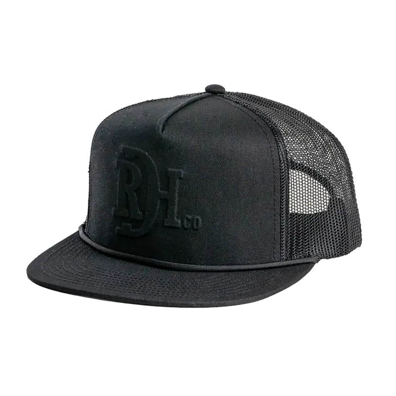 Red Dirt Hat Co. Branded Black Mesh Cap 1
