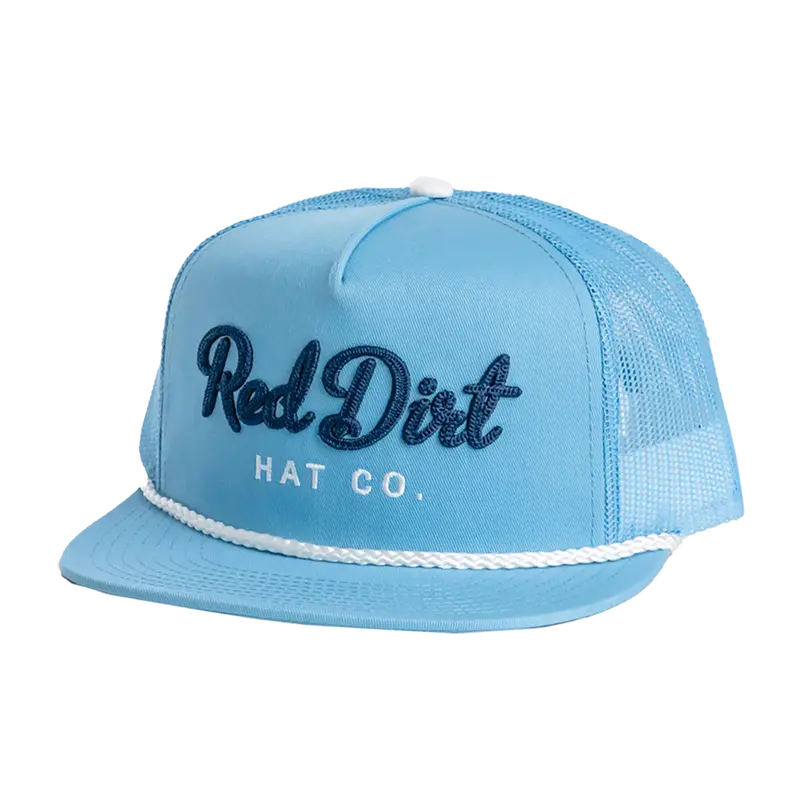 Red Dirt Hat Co. Cowboy Bill Light Blue Mesh Cap 1
