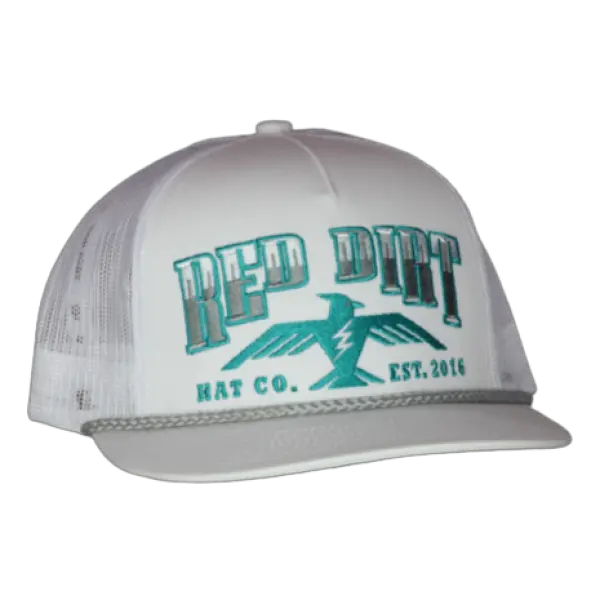 Red Dirt Hat Co. Watch Me Fly White Mesh Cap 1