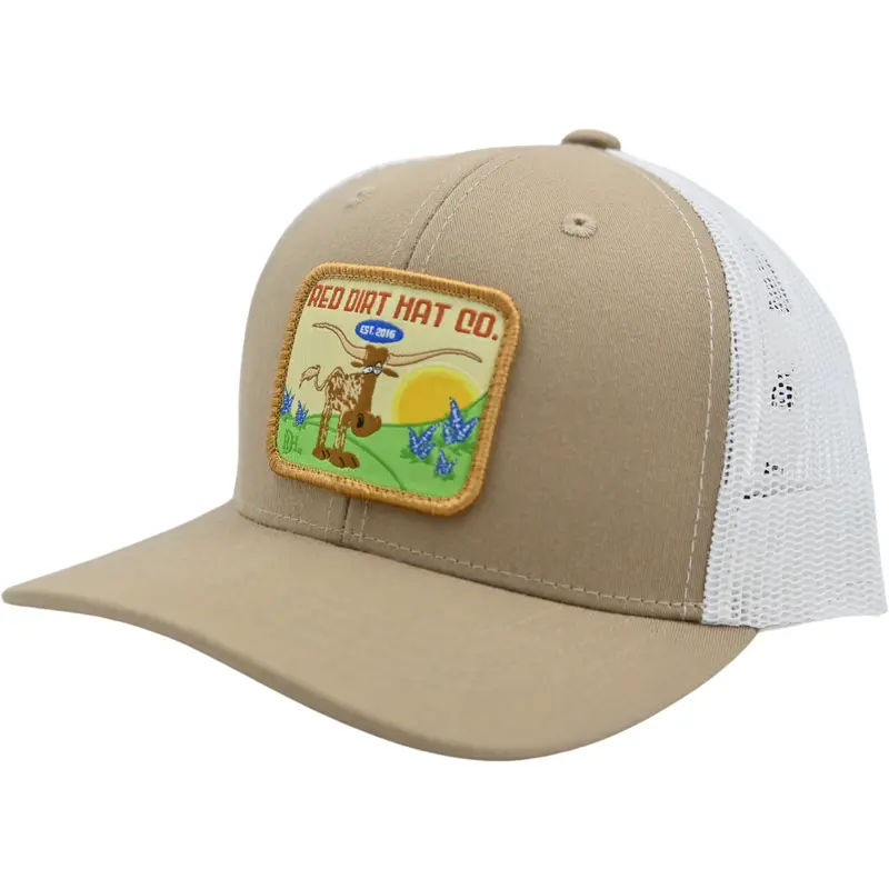 Red Dirt Hat Co. Youth Longhorn Patch Cap 1