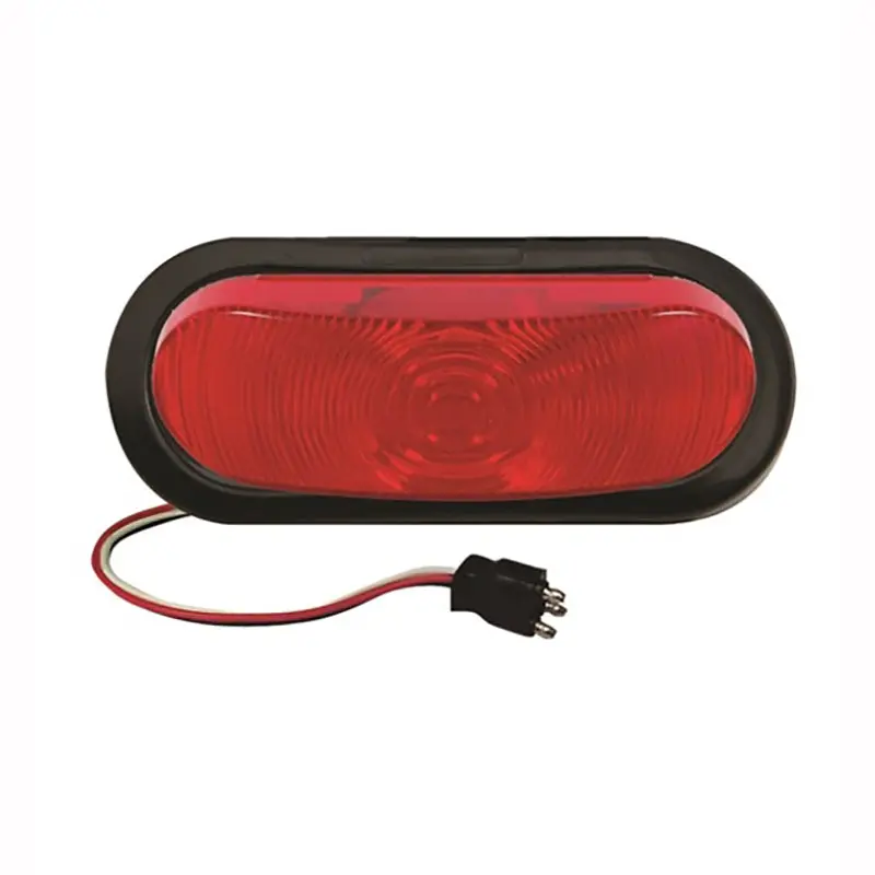 Redline 6In Oval Stop/Turn/Tail Light W/Grommet & Pigtail 1