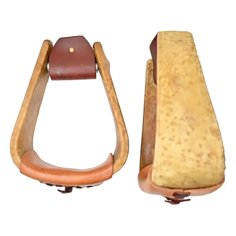 Reinsman Rawhide Deep Roper Stirrups 1