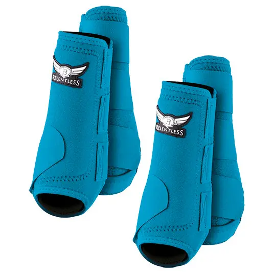 Relentless All Around Front & Bell Boot Combo Pack- Turquoise 1