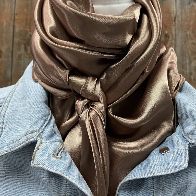 Rodeo Drive 35"X35" Solid Tan Wild Rag 1